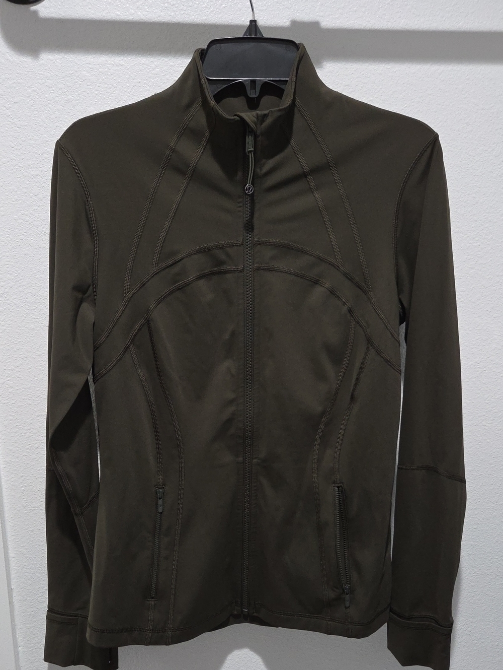 Lululemon Womens Define Jacket *Nulux Olive Green Size 12